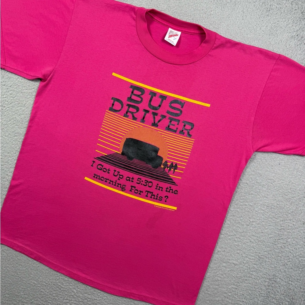 Vintage 90s funny bus driver T-shirt